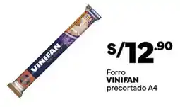 Plaza Vea Vinifan forro precortado A4 oferta