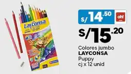 Plaza Vea Layconsa colores jumbo puppy oferta