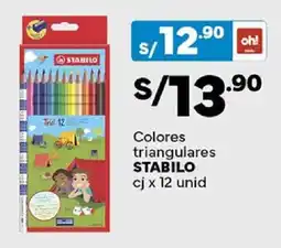 Plaza Vea Stabilo colores triangulares oferta