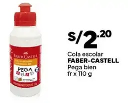 Plaza Vea Faber-Castell cola escolar pega bien oferta
