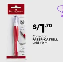 Plaza Vea Faber-Castell corrector oferta
