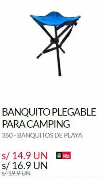 Tottus Banquito Plegable para Camping oferta