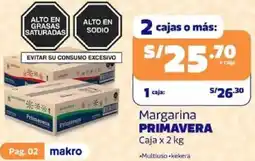 Makro Primavera margarina caja oferta