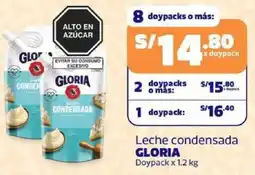 Makro Gloria leche condensada doypack oferta