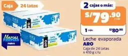 Makro Aro leche evaporada caja oferta