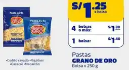 Makro Grano de oro pastas bolsa oferta