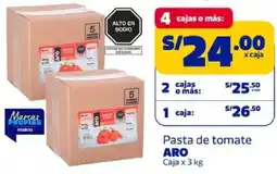 Makro Aro pasta de tomate caja oferta