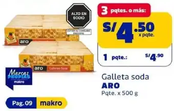 Makro Aro galleta soda oferta