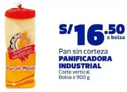 Makro Panificadora industrial pan sin corteza corte vertical bolsa oferta