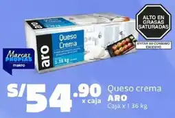 Makro Aro queso crema caja oferta