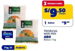 Makro Aro verduras wok mix bolsa oferta