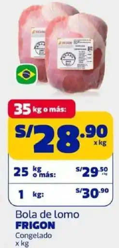 Makro Frigon bola de lomo congelado oferta