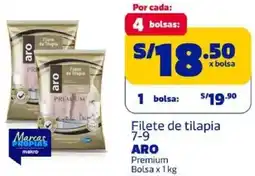 Makro Aro filete de tilapia 7-9 premium bolsa oferta