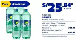 Makro Sprite gaseosa oferta