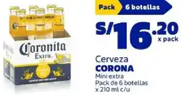 Makro Corona cerveza mini extra oferta