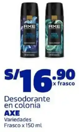 Makro Axe desodorante en colonia variedades frasco oferta