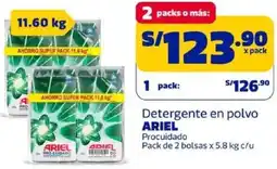 Makro Ariel detergente en polvo procuidado oferta
