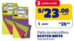Makro Scotch brite paño de microfibra oferta