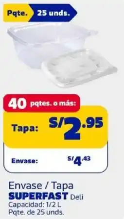 Makro Superfast envase / tapa deli oferta
