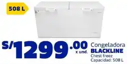 Makro Blackline chest freez oferta