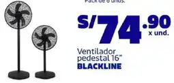 Makro Blackline ventilador pedestal 16" oferta