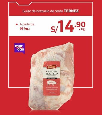 Makro Guiso de brazuelo de cerdo ternez x kg oferta