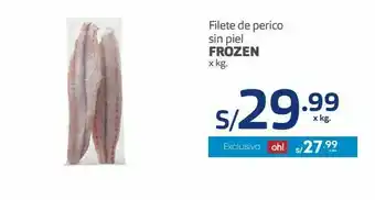 Makro Filete de perico sin piel frozen x kg oferta