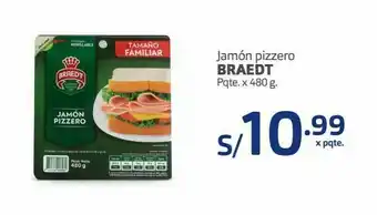 Makro Jamón pizzero braedt 480g oferta