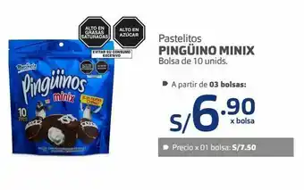 Pastelitos pinguino minix 10und