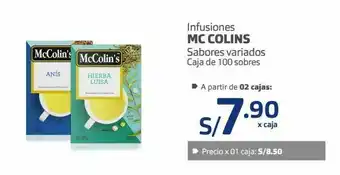 Makro Infusiones mc colins caja 100sobres oferta