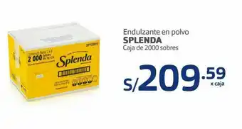 Makro Endulzante en polvo splenda caja 2000sobres oferta