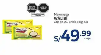 Makro Mayonesa walibí caja de 250und x 8g oferta