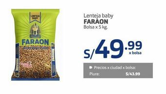 Makro Lenteja baby faraon 5kg oferta