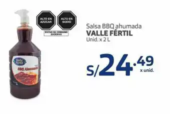Makro Salsa bbq ahumada valle fertil 2l oferta