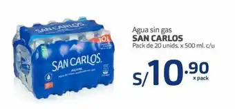 Makro Agua san carlos pack 20und x 500ml oferta