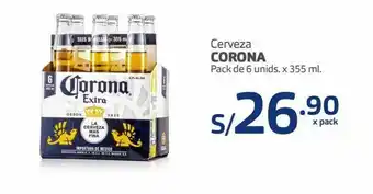 Makro Cerveza corona extra pack 6und x 355ml oferta
