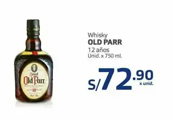 Makro Whisky old parr 12 años 750ml oferta