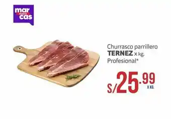 Makro Churrasco parrillero ternez profesional x kg oferta