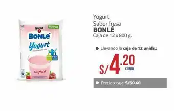 Makro Yogurt bonlé sabor fresa caja 12x800g oferta
