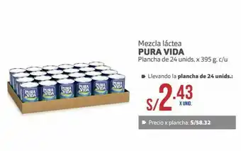 Makro Mezcla láctea pura vida plancha de 24und x 395g oferta
