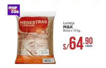 Makro Lentejas m&k 10kg oferta