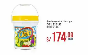 Makro Aceite vegetal de soya del cielo balde 18l oferta
