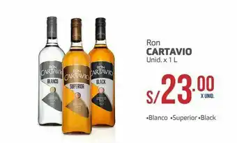 Makro Ron cartavio 1l oferta