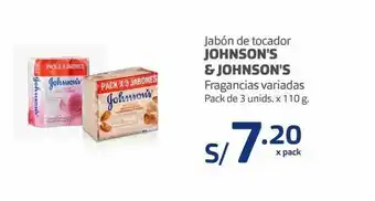 Makro Jabón de tocador johnson's & johnson's pack 3 und x 110g oferta