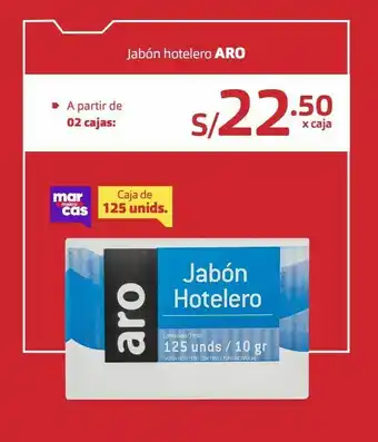 Makro Jabón hotelero aro caja 125und/10g oferta