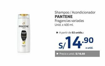 Makro Shampoo/acondicionador pantene 400ml oferta