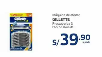 Makro Máquina de afeitar gillette prestobarba 3 pack de 16und oferta