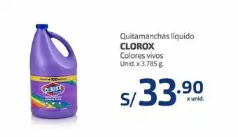 Makro Quitamanchas líquido clorox 3,785l oferta