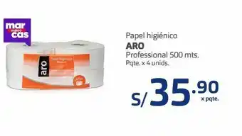 Makro Papel higiénico aro profesional 4und x 500m oferta