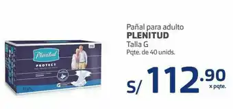 Makro Pañales para adultos plenitud talla g 40und oferta